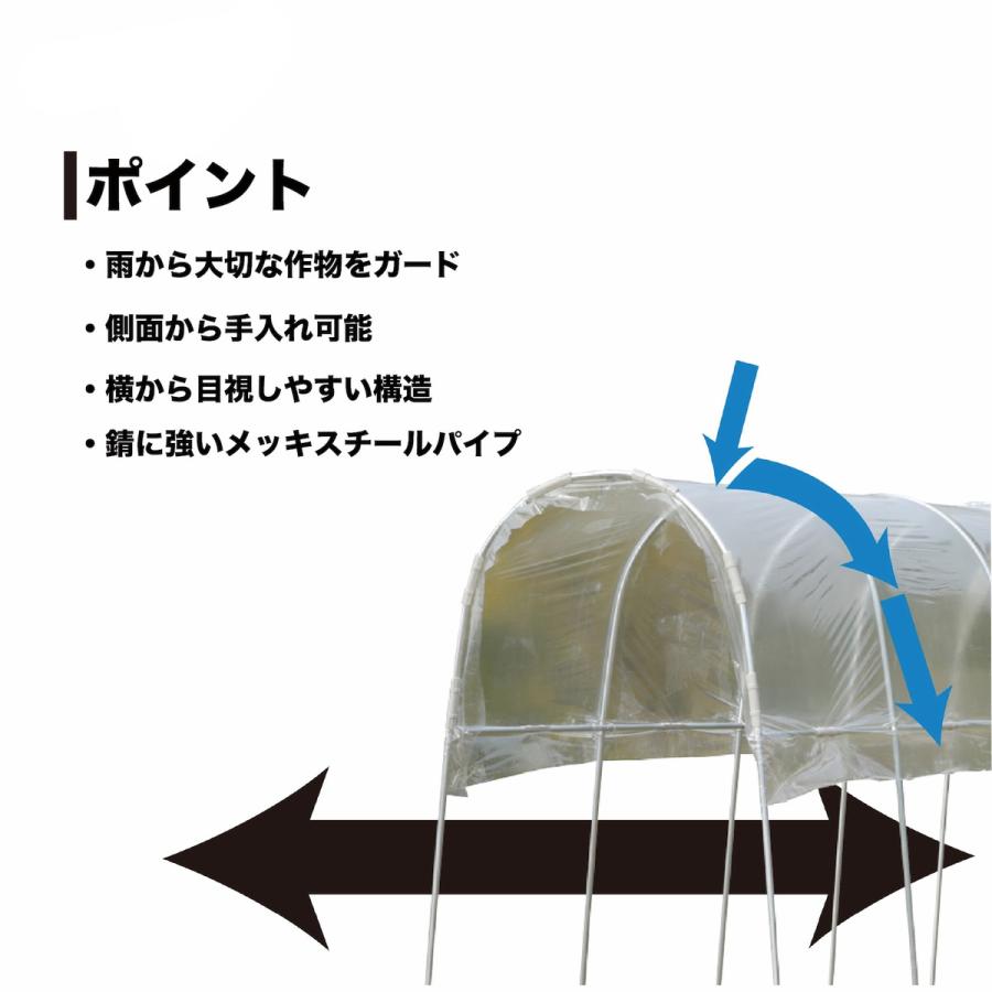 「法人限定」南栄工業 雨よけハウス AM1253 「メーカー直送・代引不可・置配不可・配送地域限定」 |  | 04
