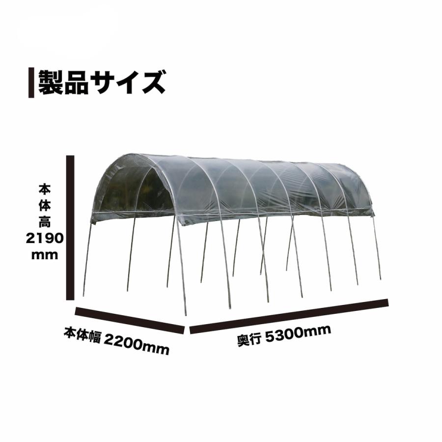 「法人限定」南栄工業 雨よけハウス AM2253 「メーカー直送・代引不可・置配不可・配送地域限定」 |  | 01