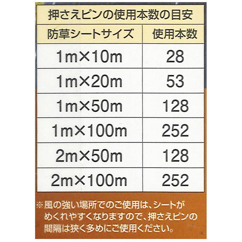 耐候年数約5年の防草シート ブラック 2×50m アークランズ 「大型便