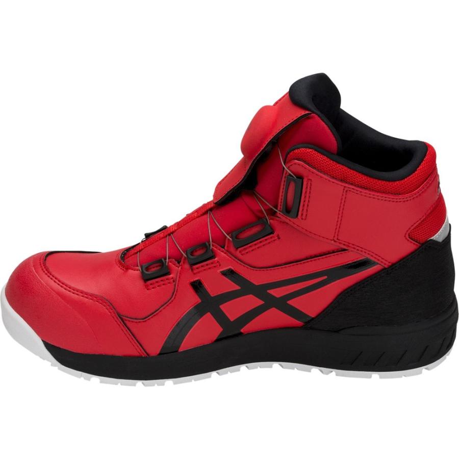 アシックス 安全靴 ウィンジョブ CP304 BOA クラシックレッド×ブラック  