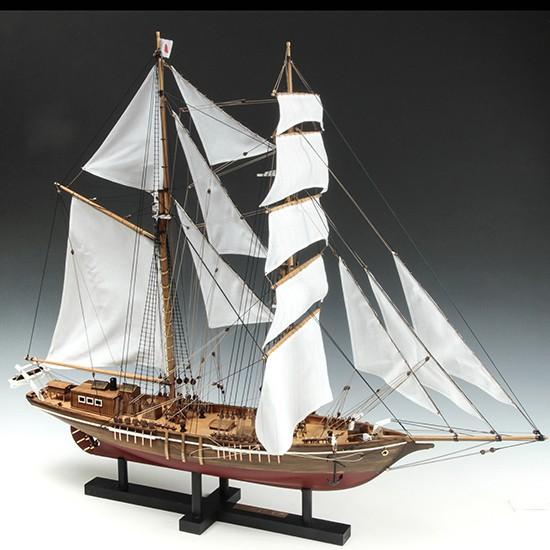 ウッディジョー 木製帆船模型 1/70 忍路丸[おしょろまる] 改良版