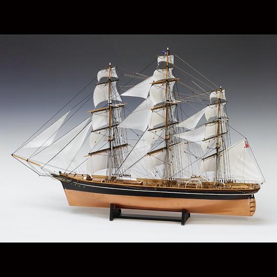 ウッディジョー 木製帆船模型 1/100 カティサーク [帆付き] レーザーカット加工｜lamd2｜02