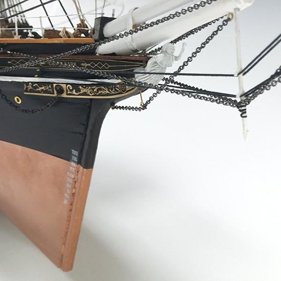 ウッディジョー 木製帆船模型 1/100 カティサーク [帆付き] レーザーカット加工｜lamd2｜05