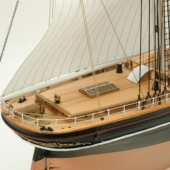 ウッディジョー 木製帆船模型 1/100 カティサーク [帆付き] レーザーカット加工｜lamd2｜06