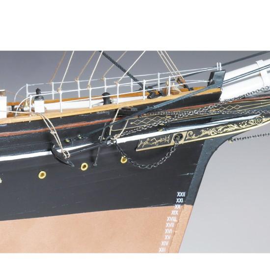 ウッディジョー 木製帆船模型 1/100 カティサーク [帆付き] レーザーカット加工｜lamd2｜08