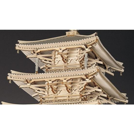 ウッディジョー 1/75 法隆寺 五重塔 木製建築模型 【公式通販】