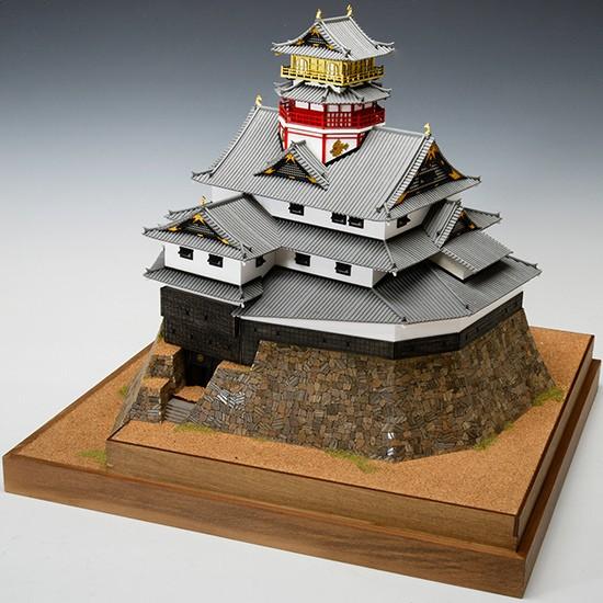 ウッディジョー 木製建築模型 「1/150 安土城 天守閣」レーザーカット加工 約 　