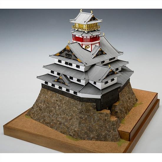 ウッディジョー 木製建築模型 「1/150 安土城 天守閣」レーザーカット加工 約 　