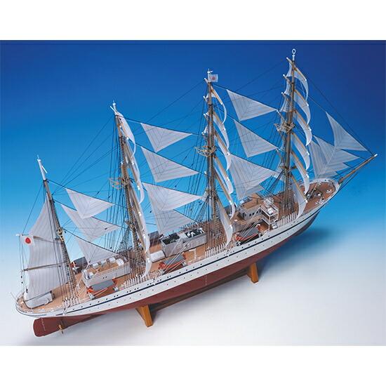 WoodyJOE 1/160 日本丸 木製模型 木製帆船模型 日本丸 帆なし（1/160スケール・全長 688mm・総重量 1,950g）