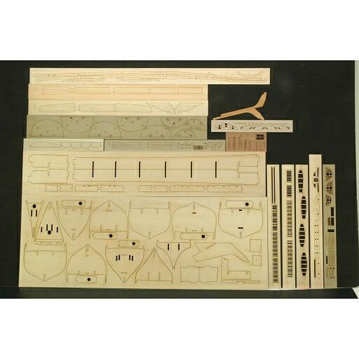 ウッディジョー 木製帆船模型 1/100 カティサーク 帆無 : Arclands