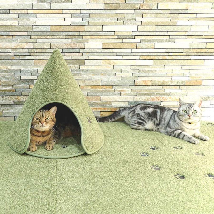 ペットハウス ラグタスコーン Lサイズ グリーン GR 小型犬・猫用 室内_1