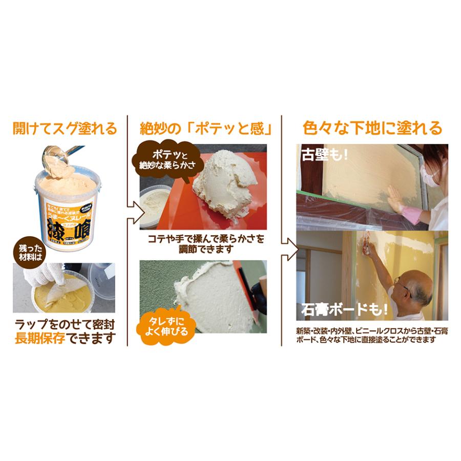 漆喰うま〜くヌレール 18kg 白色 日本プラスター うまくヌレール DIY