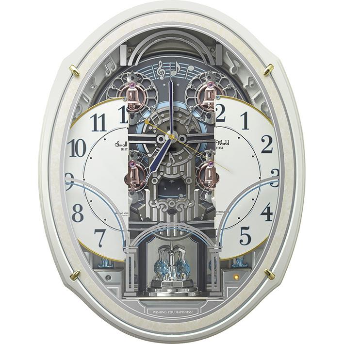 【貴重】スモールワールド アルディN 4MN553RH からくり時計 リズム 電波からくり時計 スモールワールドアルディN 4MN553RH03