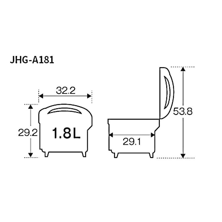 タイガー 電子ジャー 炊きたて 保温専用 1升 JHG-A181-FT : Arclands