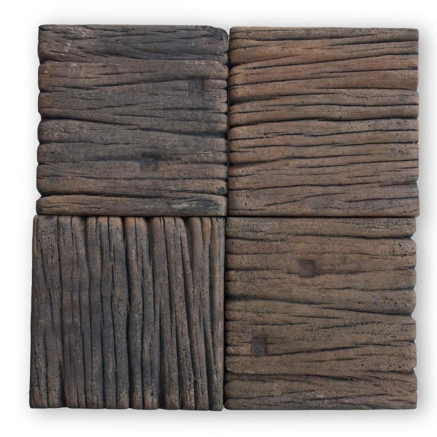ネクスタイル 枕木風 敷材 ボードスリーパー 225×225×H40mm ×4個 BD-22