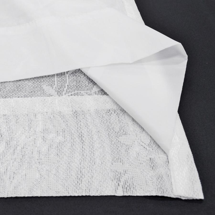 採光性裏地付レースカーテン 巾100x丈133cm アイボリー 2枚入 163113