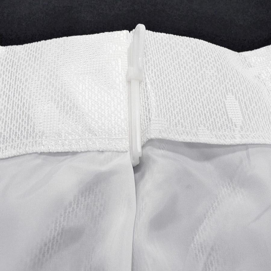 採光性裏地付レースカーテン 巾100x丈198cm アイボリー 2枚入 163120