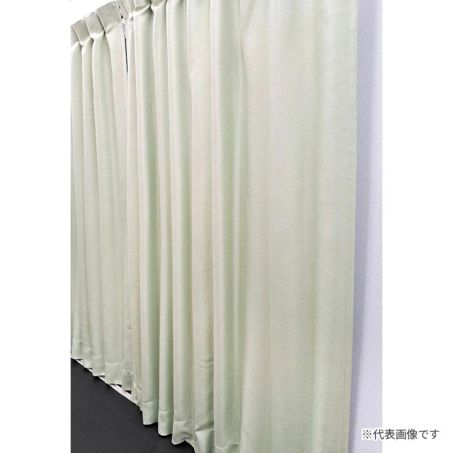 遮光断熱形状記憶カーテン ブロック 100cm×210cm グリーン 2枚組 804K121GR 「メーカー直送・代引不可・置配不可」