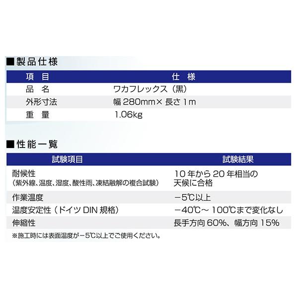 ホンマ製作所 ワカフレックス 雨押え・水切りシート 幅280mm×長