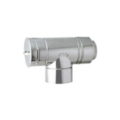 ホンマ製作所 ステンレス煙突 ハゼ折り二重 T曲 φ106mm