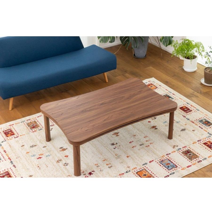 おおたけ 曲線型フラットヒーターこたつ 110×70cm EK-KK110Fの画像