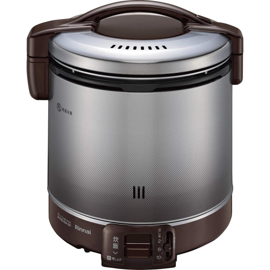 リンナイ　ガス炊飯器 RR-100FS(A)(DB) ダークブラウン リンナイ ガス炊飯器 こがまる 10合 ダークブラウン RR-100FS-A-DB