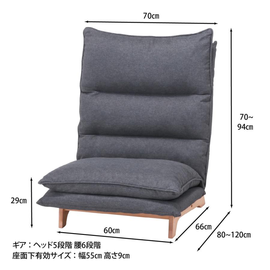 【新品・送料無料】ダブルクッション座椅子　フィット２　２Ｐ　ＤＧＹ ダブルクッション座椅子 フィット 2P ダークグレー【別送品】 | 座椅子
