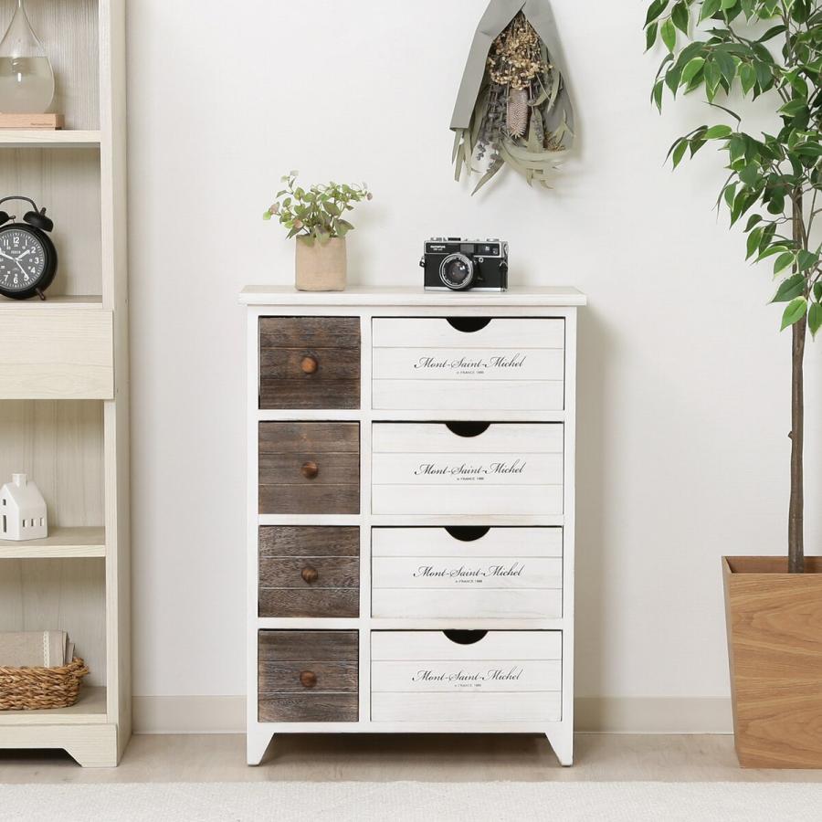 不二貿易 アンティークチェスト 4段 S ミッシェル2 L11A-6146  