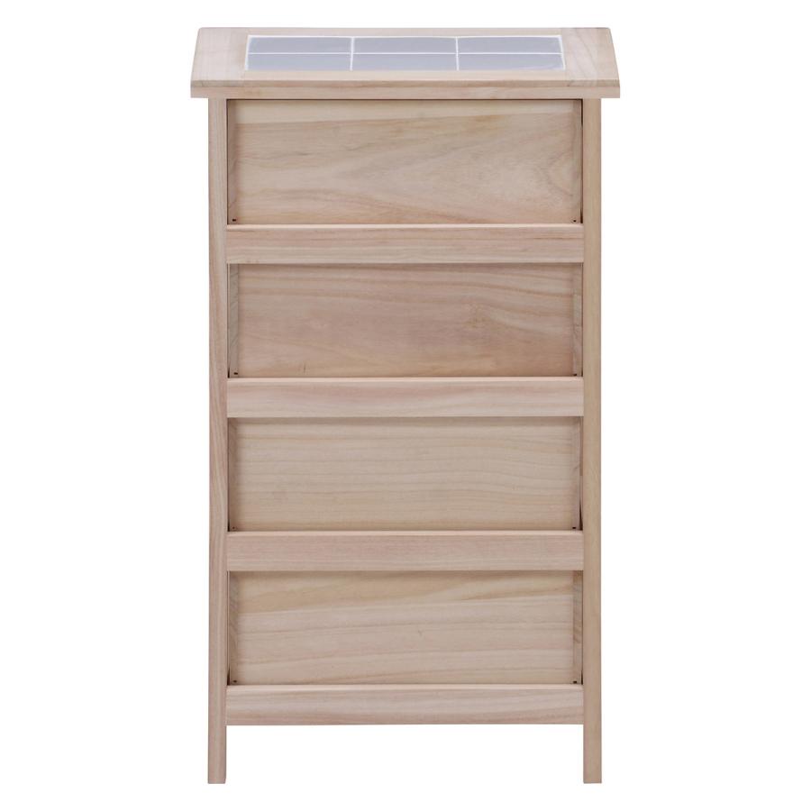 不二貿易 桐製 マルチカラフル4段ボックス シンクエ 2 COLOR HF05-003