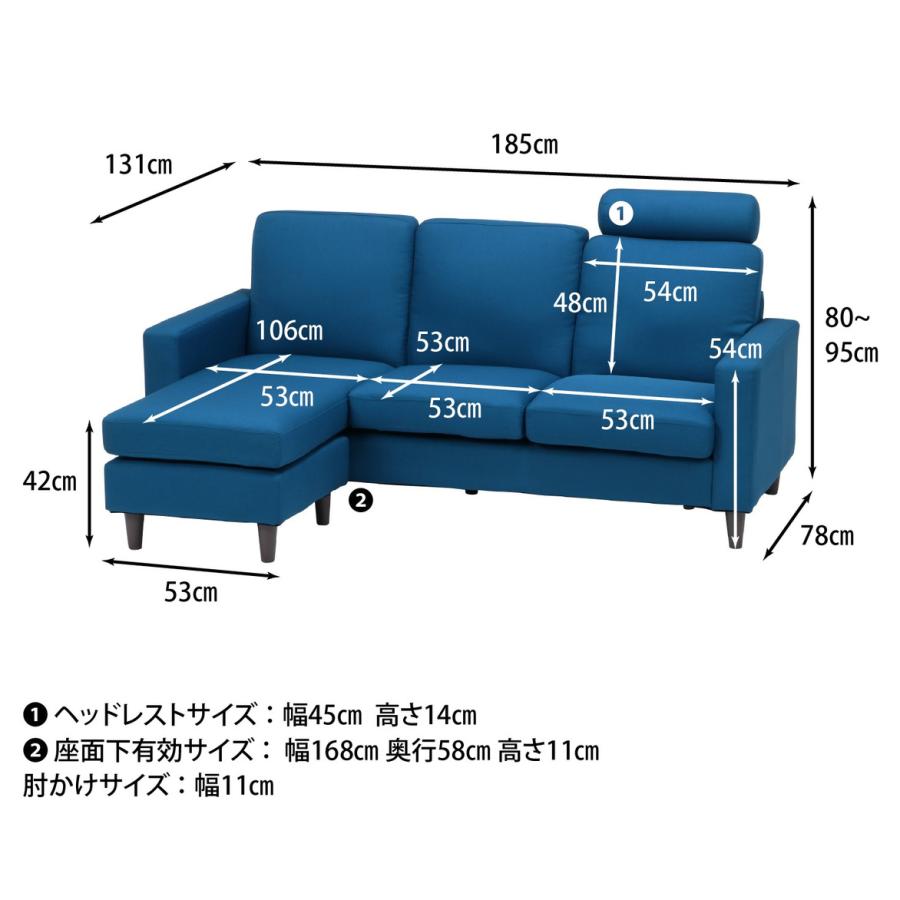 欠品3月中旬入荷予定 不二貿易 ヘッド付カウチソファL 701 欠品3月中旬入荷予定 不二貿易 ヘッド付カウチソファL 701