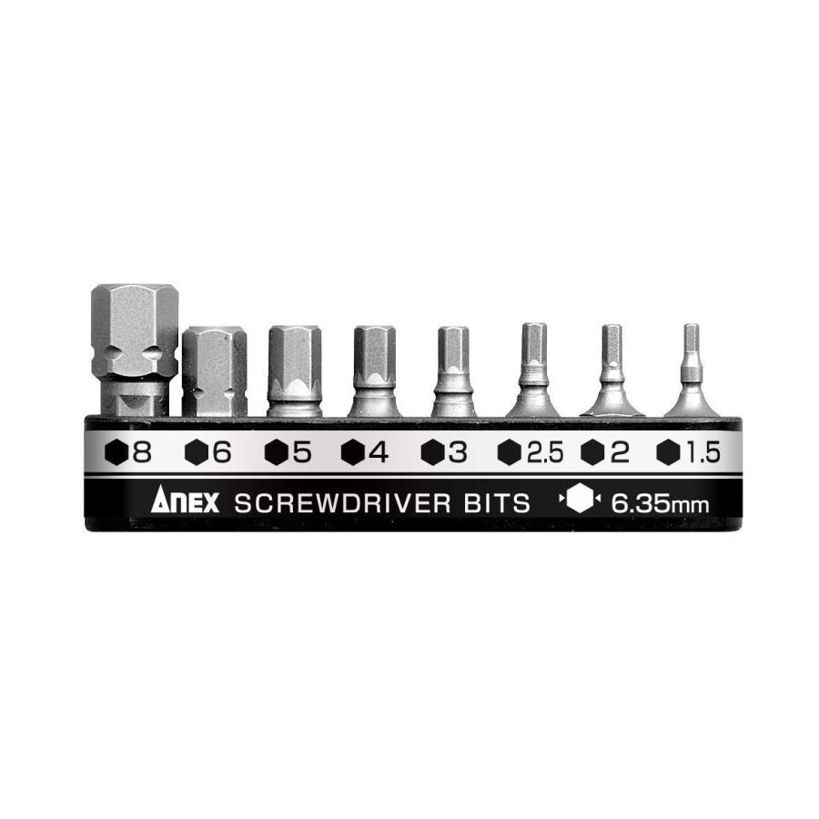 メーカー欠品中 次回5月中旬入荷予定です ａｎｅｘ アネックス 手回しドライバ 用ビット 溝付超短ビット 六角レンチ8本組 Ak 51p B8h1 Arcland Online Paypayモール店 通販 Paypayモール