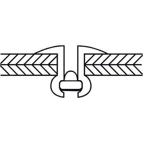 ロブテックス ブラインドリベット ラージフランジ アルミニウム