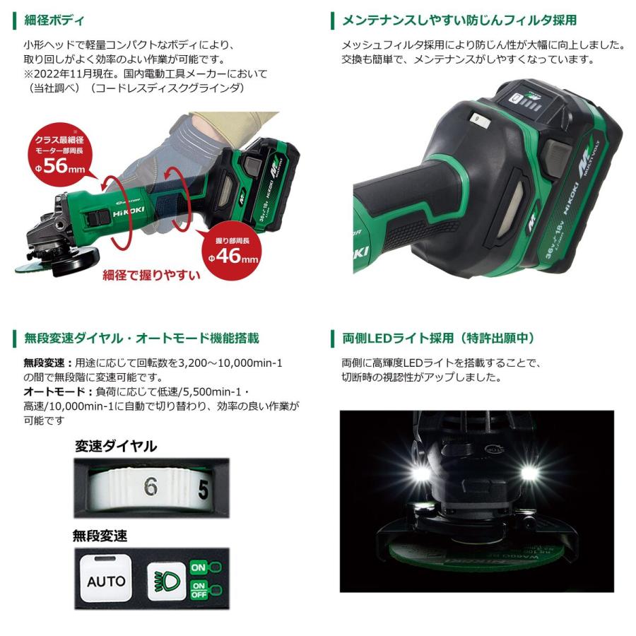 メーカー欠品中 次回8月中旬入荷予定です ハイコーキ HIKOKI 36V
