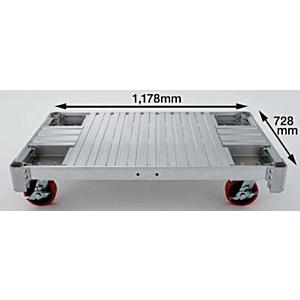 法人限定」長谷川工業 アルミ運搬台車 イットン台車 NAC1.0-1275