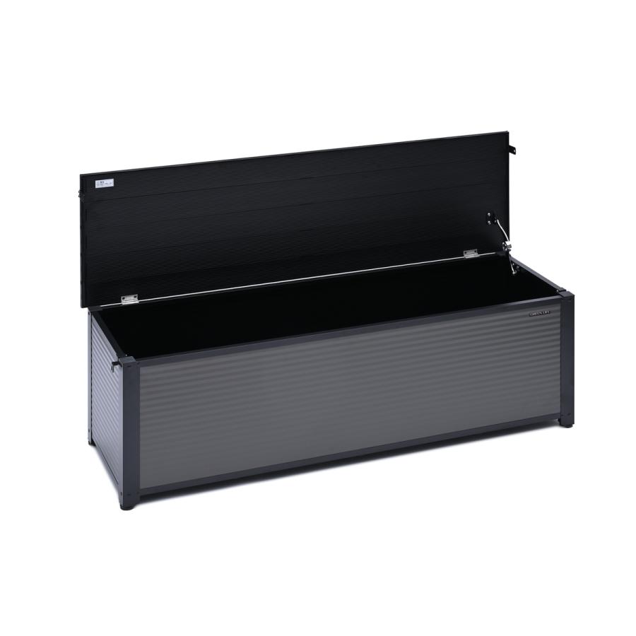 グリーンライフ アルミベンチストッカー144 ABS-144P(BK/AGY