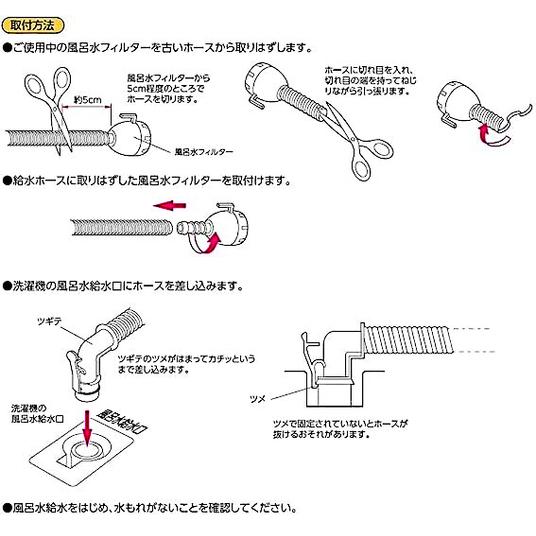 サンエイ SANEI 風呂水給水ホース 4m PT171-871-4 : Arclands Online 2