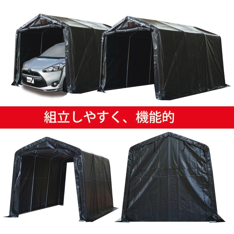 南栄工業 パイプ車庫 マルチストレージ 2748B BK 「3梱包」