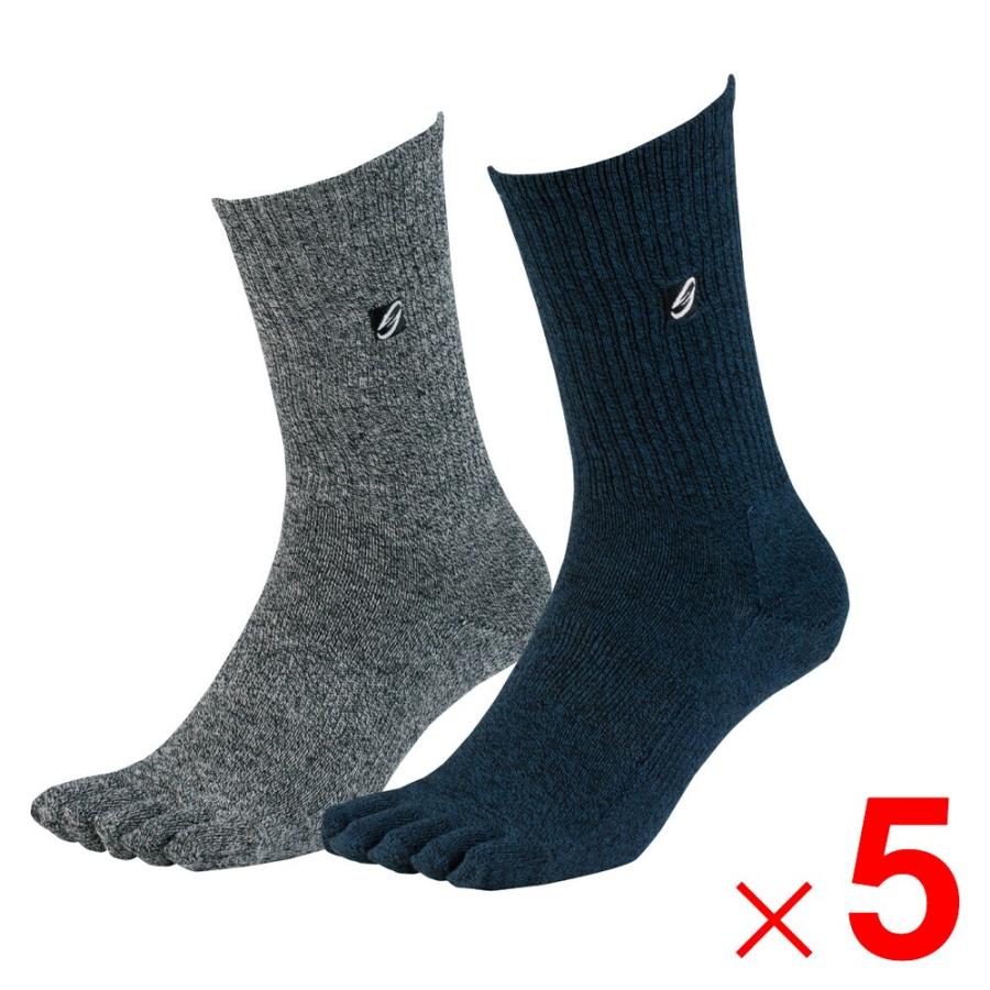 ニオイクリア×グラディエーター ニオイクリア 作業靴下 90°クルー5本指 2P モクMIX LL G-8425 ×5個 セット販売 | 