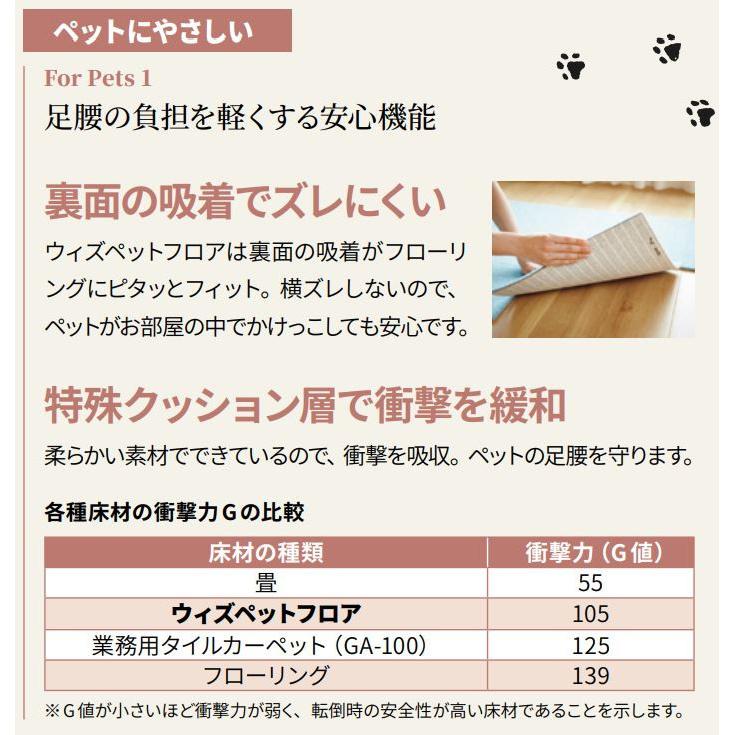 「在庫限り」東リ ウィズペットフロア ペットマット WPF09 ピーチ ×10枚 ケース販売 |  | 04