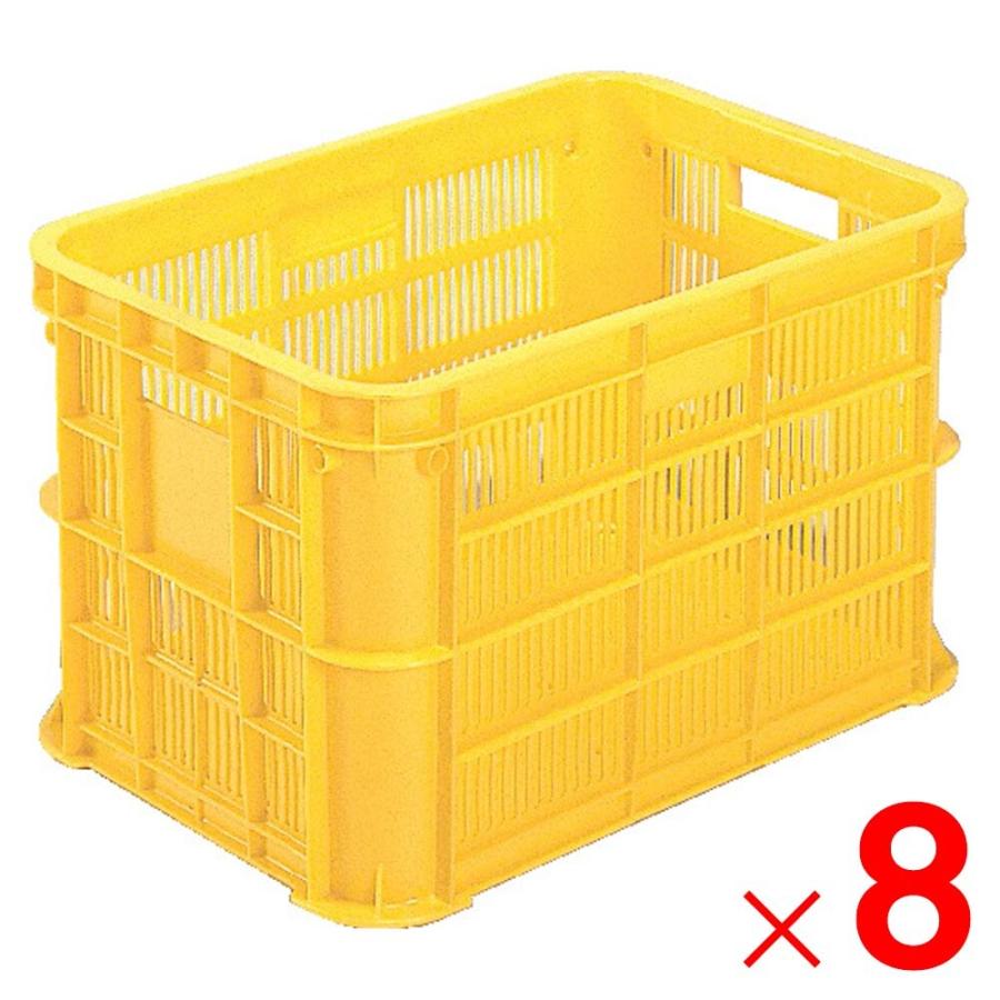 専用品 法人限定」サンコー サンテナー B#50-2 イエロー 104857-00 ×8個