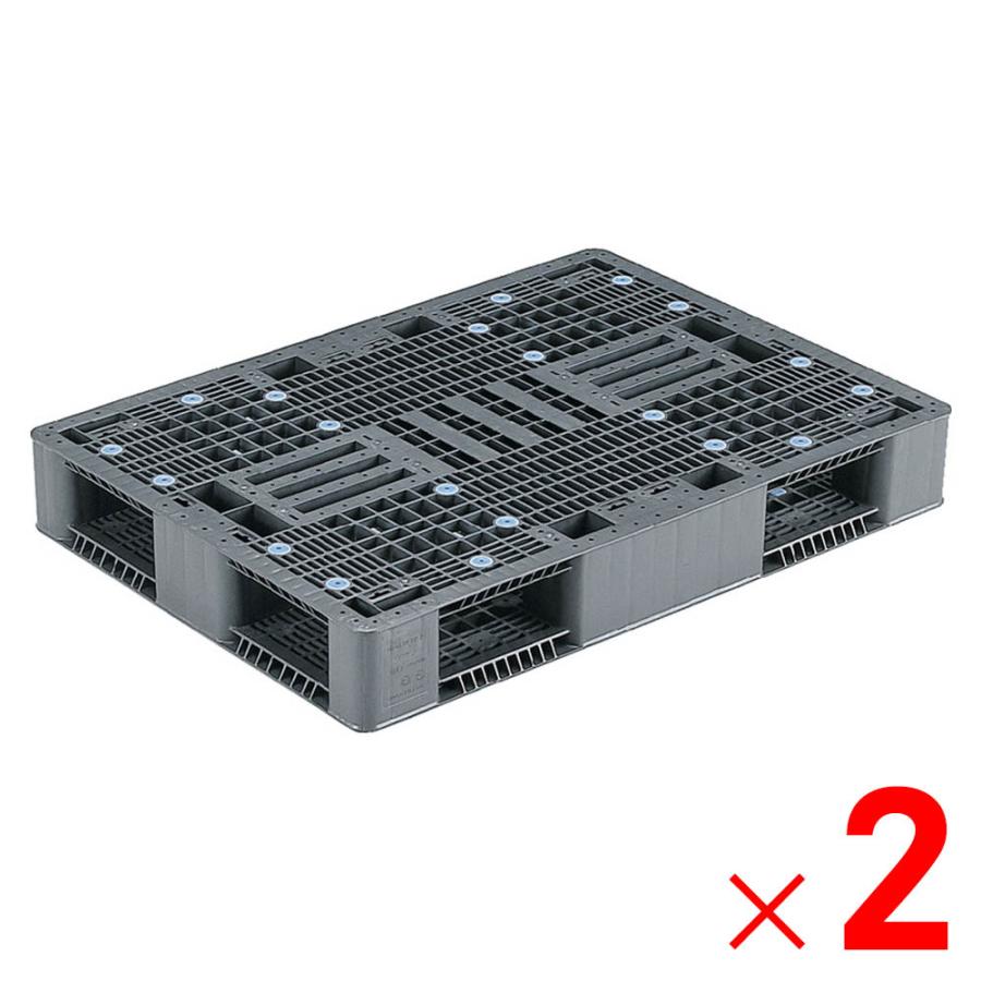 「法人限定」サンコー パレット R4-811-2 グレー 808806-00 ×2個 セット販売 「メーカー直送・代引不可・置配不可」 | 