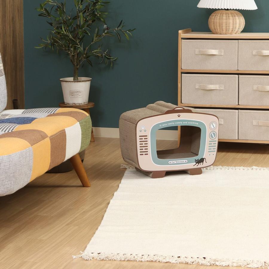 猫の爪とぎ テレビ (54223) 2点セット 不二貿易 猫の爪とぎ テレビ 54223/MU ×2個 セット販売 「メーカー直送