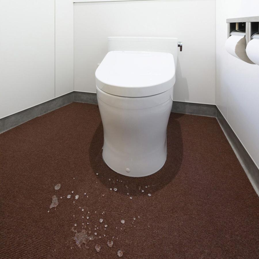 ワタナベ工業 はっ水吸着ぴたマット45cm ブラウン 4枚入 HKPL-4512-4P×10個 ケース販売 |  | 02