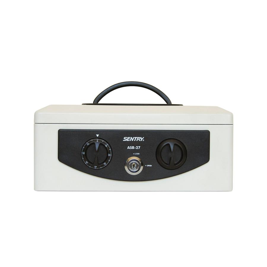 セントリー Sentry 手提げ金庫(A5紙収納可能)フラットキー2本付 ASB-27_1