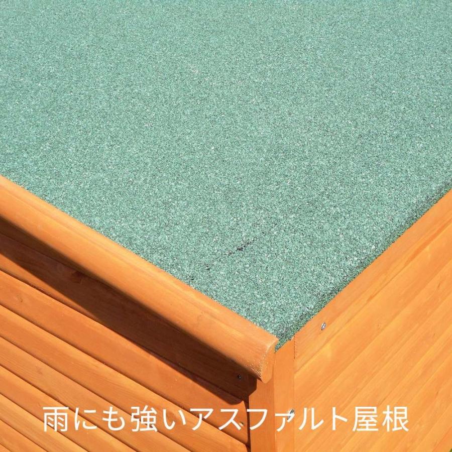 犬小屋 片屋根木製犬舎 Lサイズ 屋外 中型・大型犬 DHW1018-L アーク