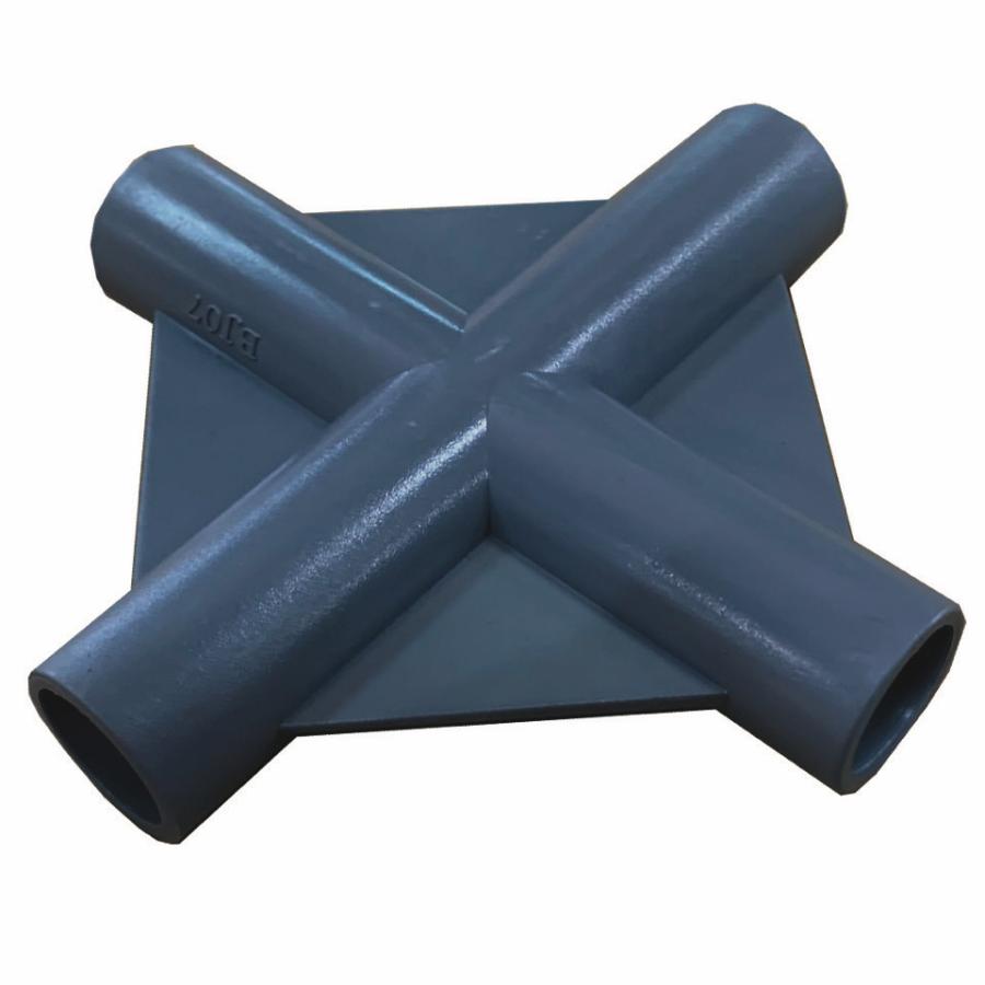 南栄工業 サイクルハウス用パーツ パイプジョイント十字 BJ07 | 