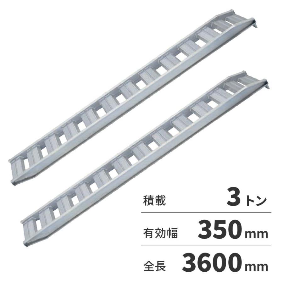 「法人限定」日軽金アクト アルミブリッジ 2本1セット PXブリッジ（アングルフックタイプ） PX30-360-35 「メーカー直送・代引不可・置配不可・配送地域限定」