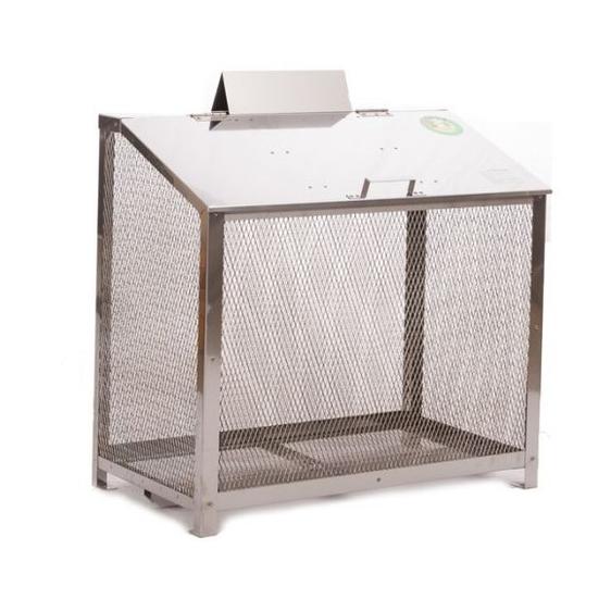 ステンレス光 オールステンレス製ゴミBOX ワンニャンカア  B-90 ダストボックス 「メーカー直送・代引不可・置配不可・配送地域限定」 | 