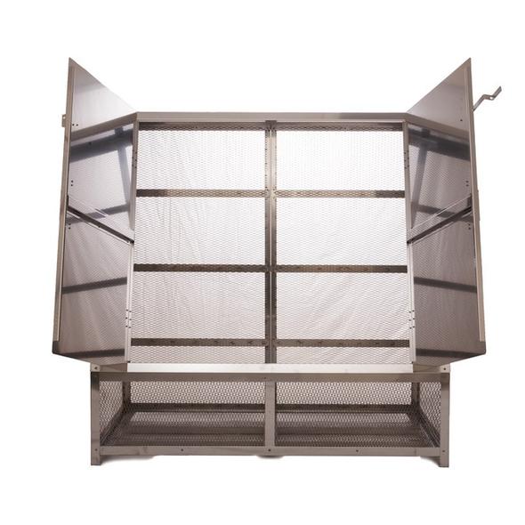 ステンレス光 オールステンレス製ゴミBOX ワンニャンカア  N-150 ダストボックス 「メーカー直送・代引不可・置配不可・配送地域限定」 | 