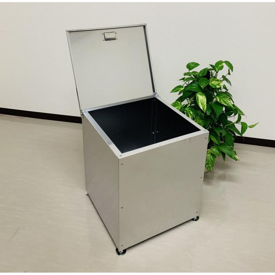 ステンレス光 オールステンレス製ゴミBOX ワンニャンカアlittle  SH-45 ダストボックス 「メーカー直送・代引不可・置配不可・配送地域限定」 | 